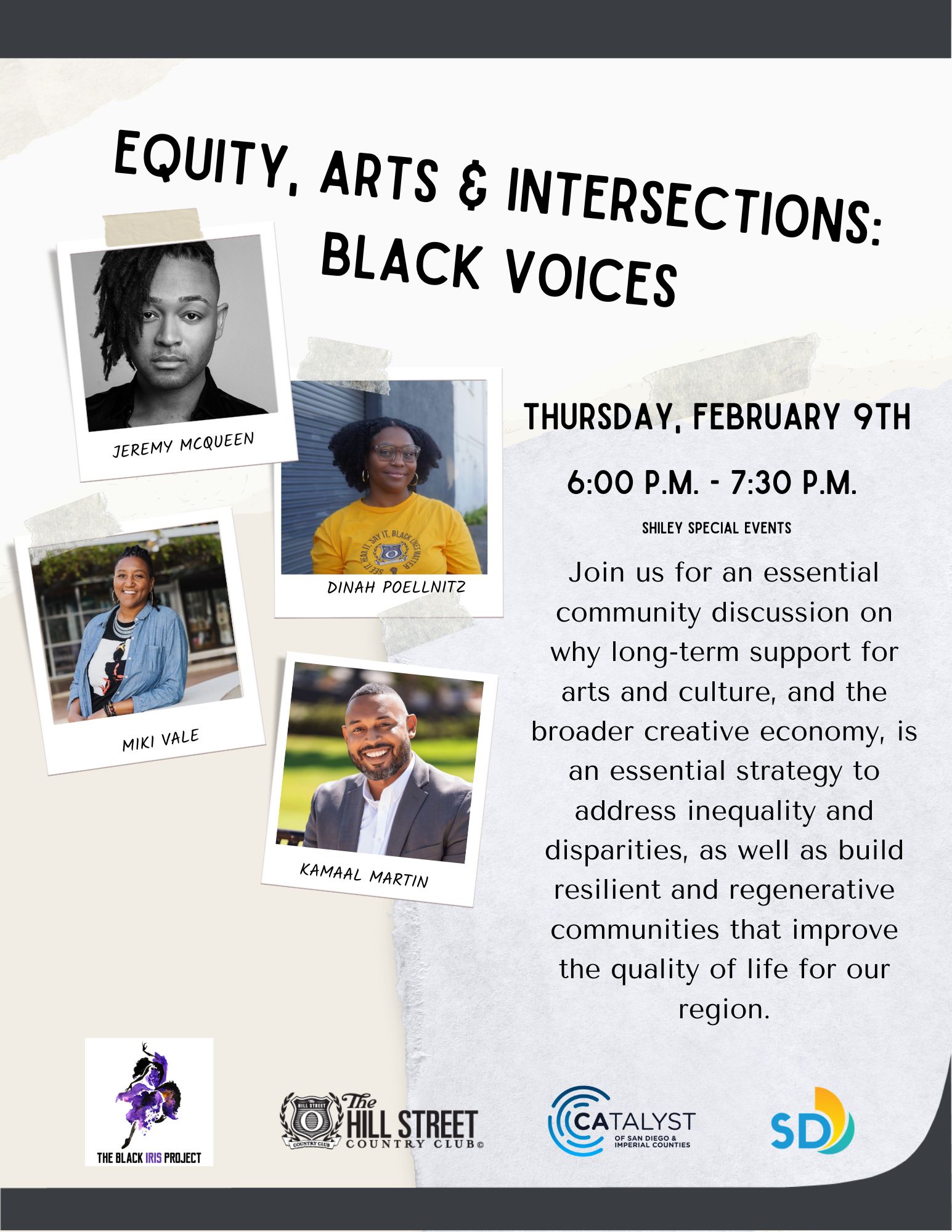 panel discussion on arts and black history month