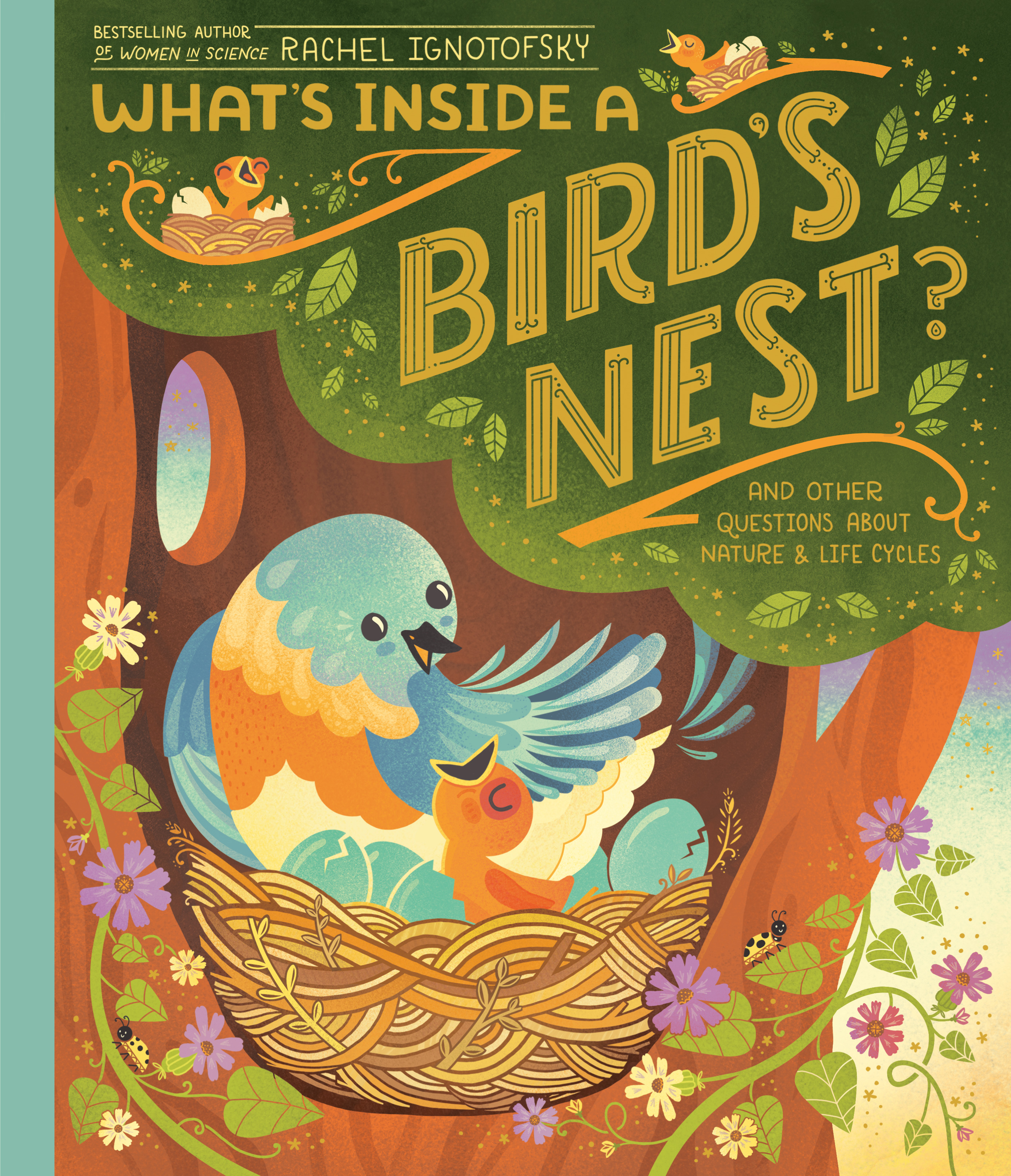 Cover of the book "What's Inside a Bird Nest?" by Rachel Ignotofsky
