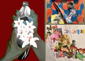 Collage of artworks from youth artists for Unconfined the Project.