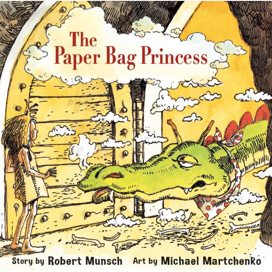 Book cover of "The Paper Bag Princess"