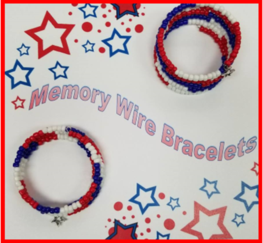Image of patriotic bracelets