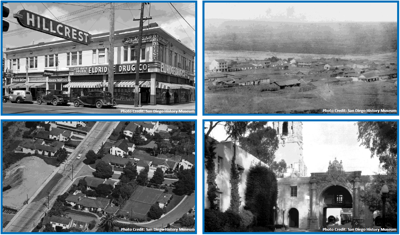 History Pictures of Four Neighborhoods