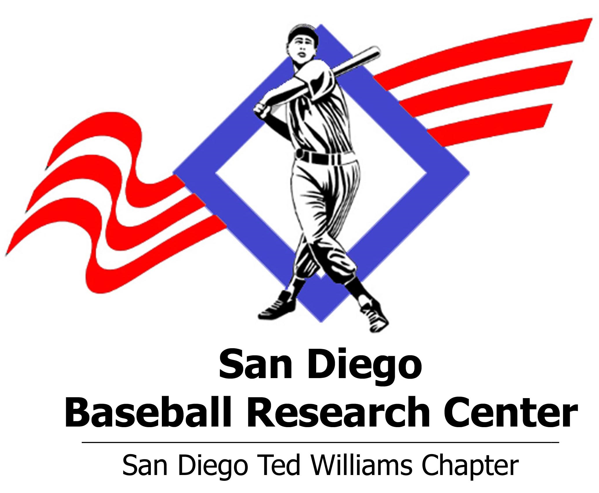 Ted Williams Swinging Bat Logo