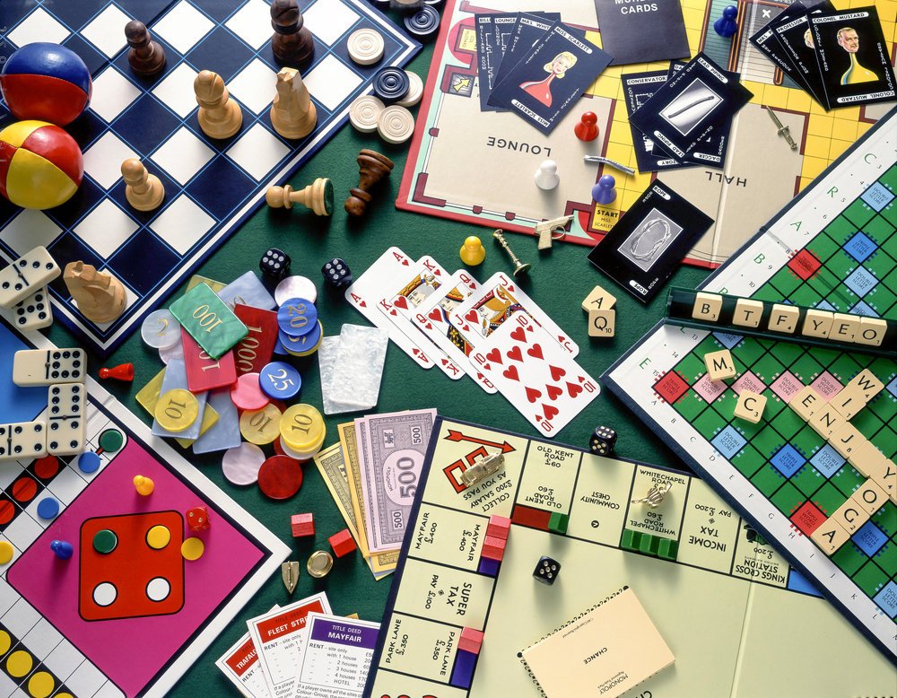 generic image of varied board games