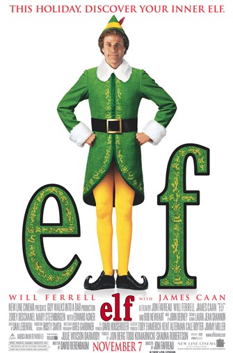 Actor Will Ferrell dressed as a Christmas Elf