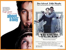 Movie Posters for "About a Boy" and "Trading Places"
