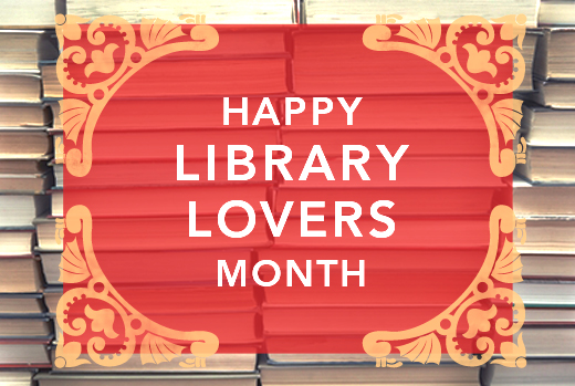 Happy Library Lovers Month Graphic