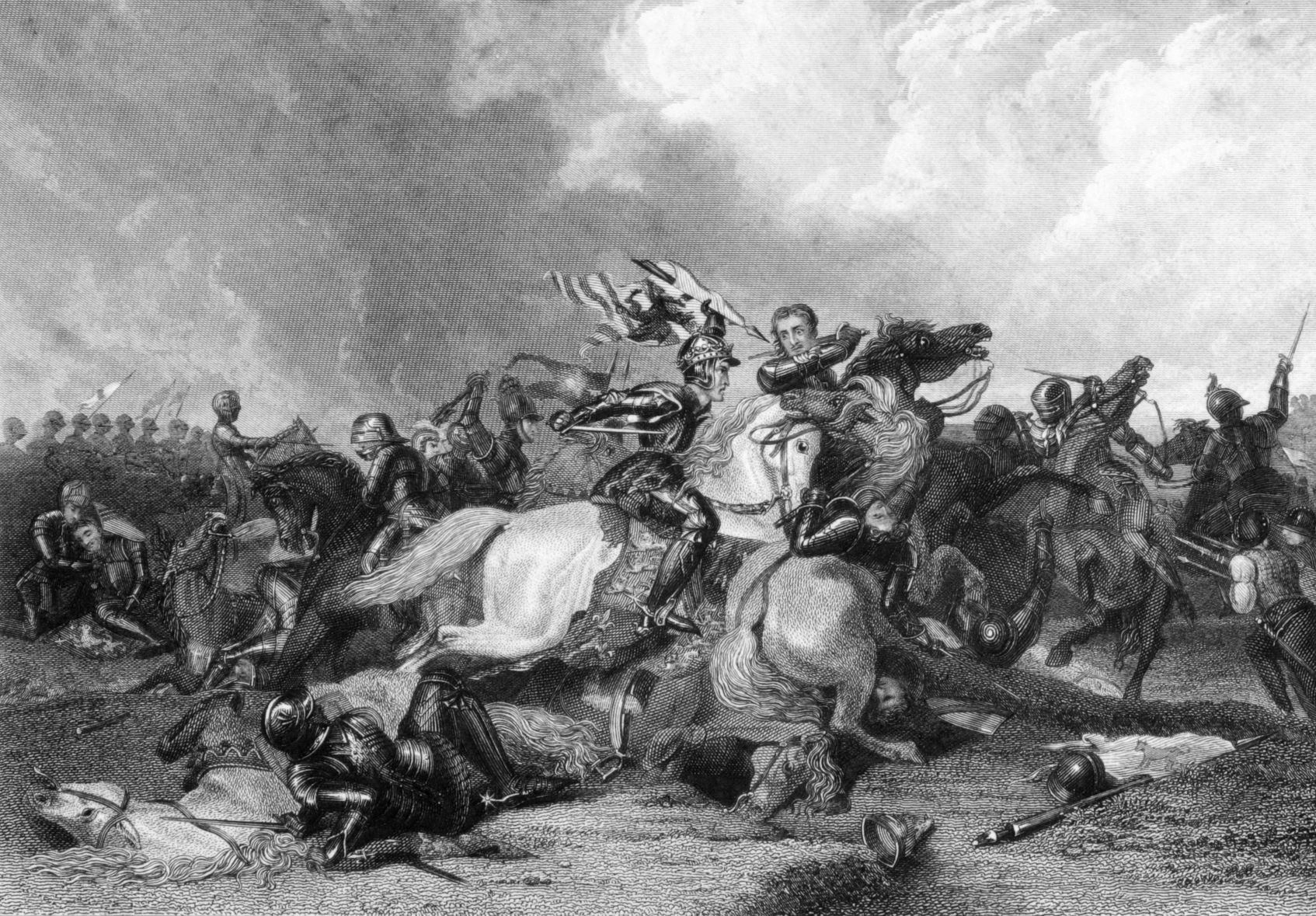 Richard III at the Battle of Bosworth