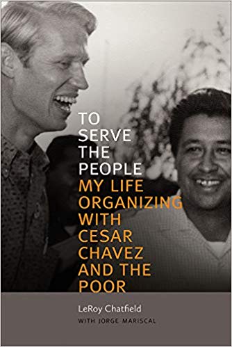 Book cover image featuring Cesar Chavez and author LeRoy Chatfield