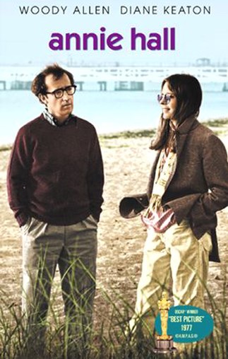 Poster for the film Annie Hall, with Woody Allen and Diane Keaton