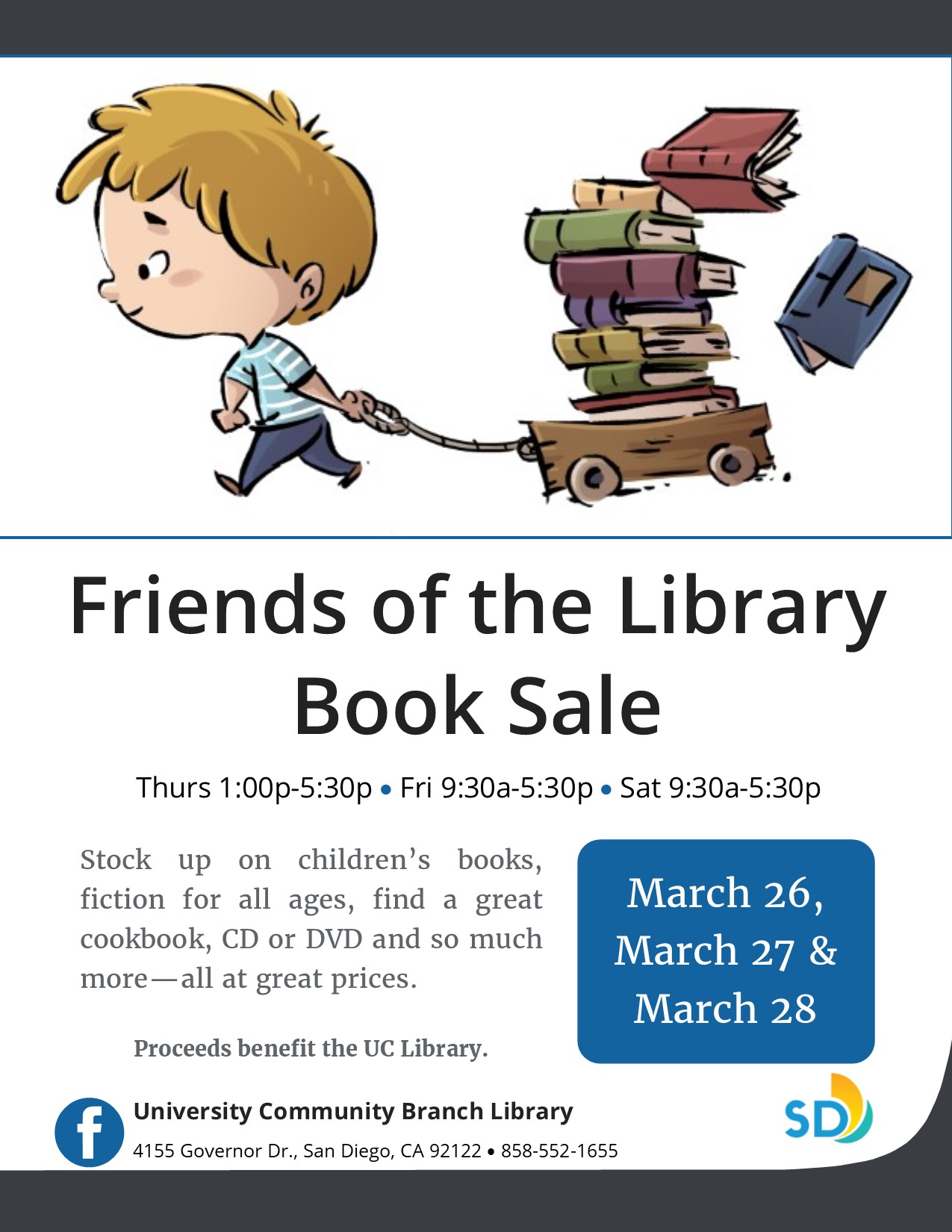 Friends of the Library Book Sale poster