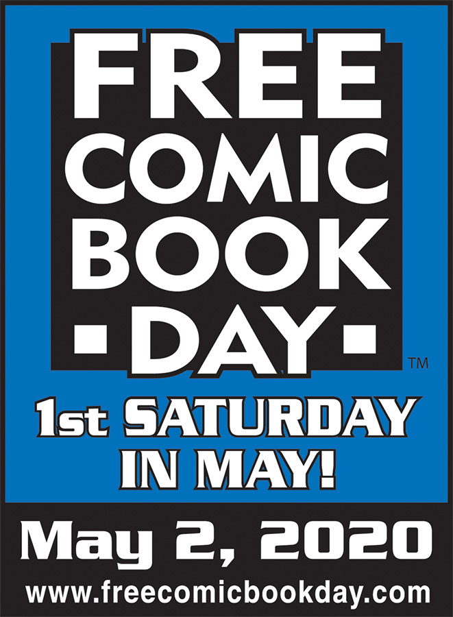 Free Comic Book Day image with website