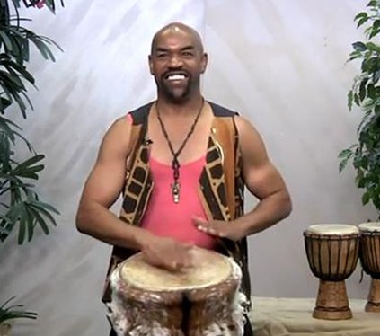 Chazz Ross playing a drum