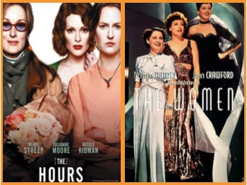 DVD Covers for the films "The Hours" and "The Women"