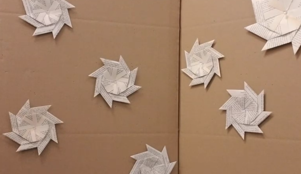 Paper throwing stars
