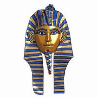 mummy mask with gold face
