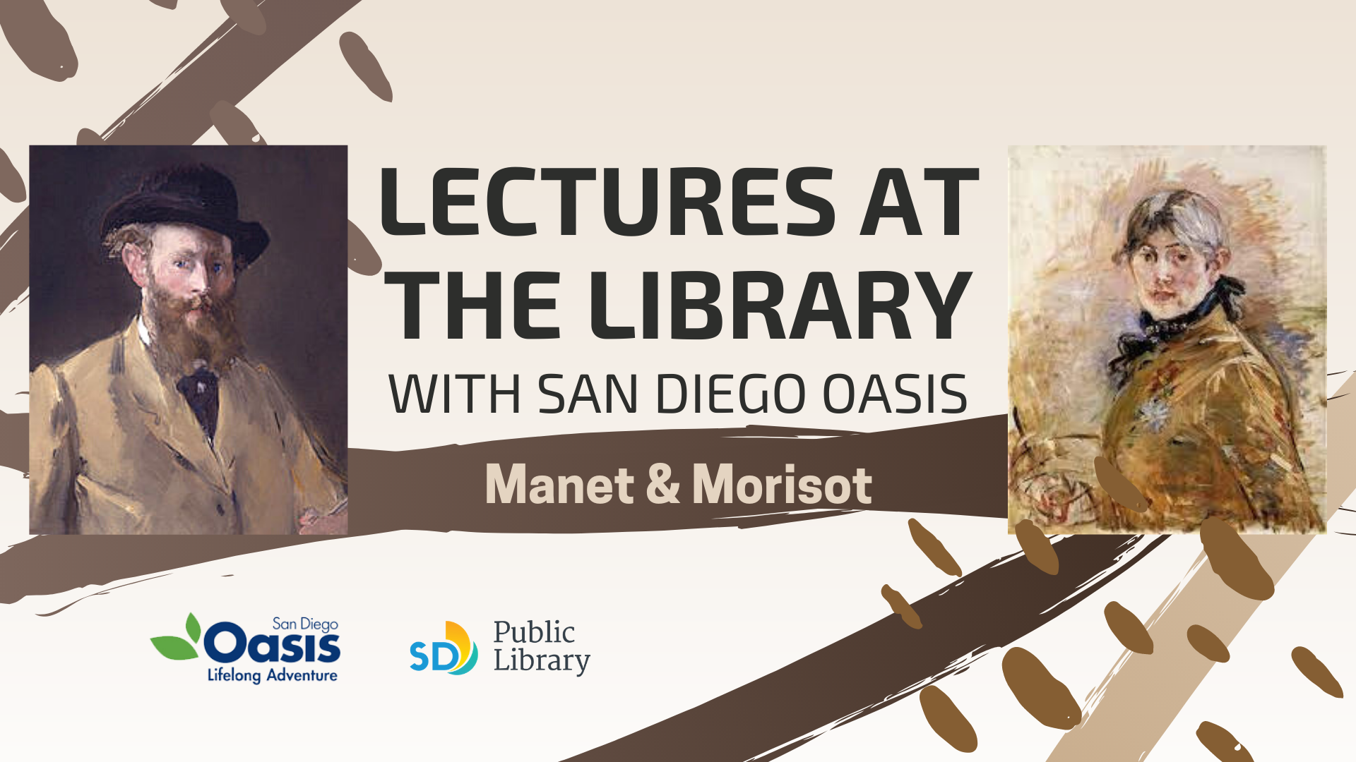 Lectures at the Library with San Diego Oasis | Manet & Morisot