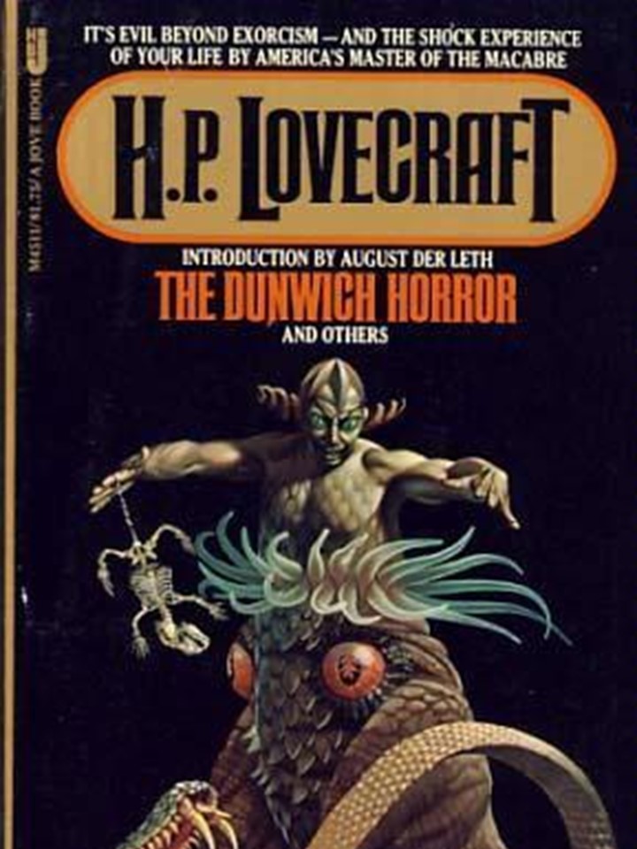 Book cover featuring creature from the Dunwich Horror.