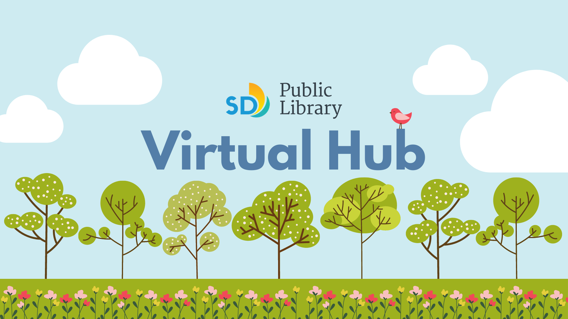 Vector graphic of SDPL Virtual Hub website