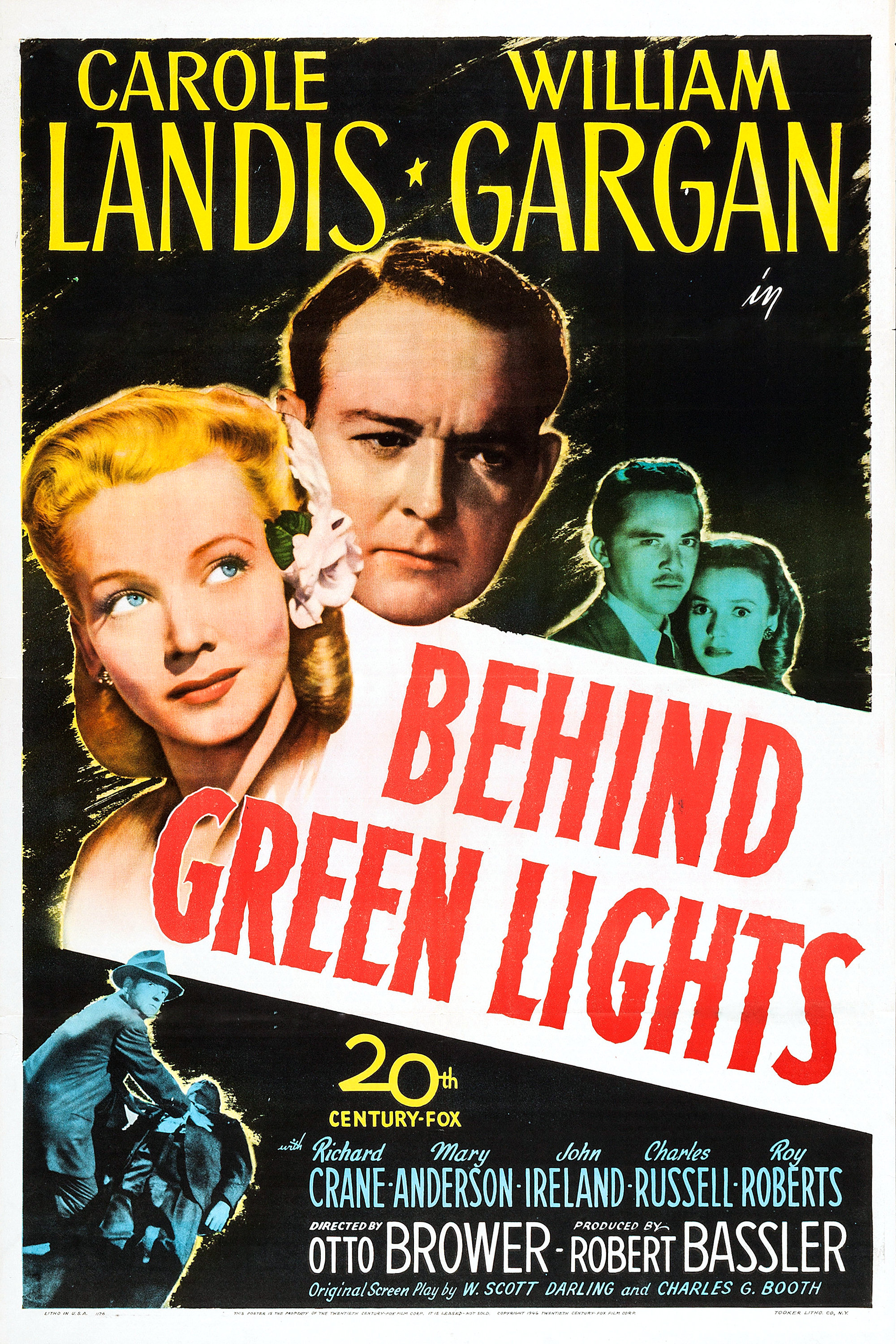 Poster for the 1946 adaptation of "Behind Green Lights"