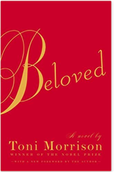 Cover of Beloved Book, all red with title in yellow