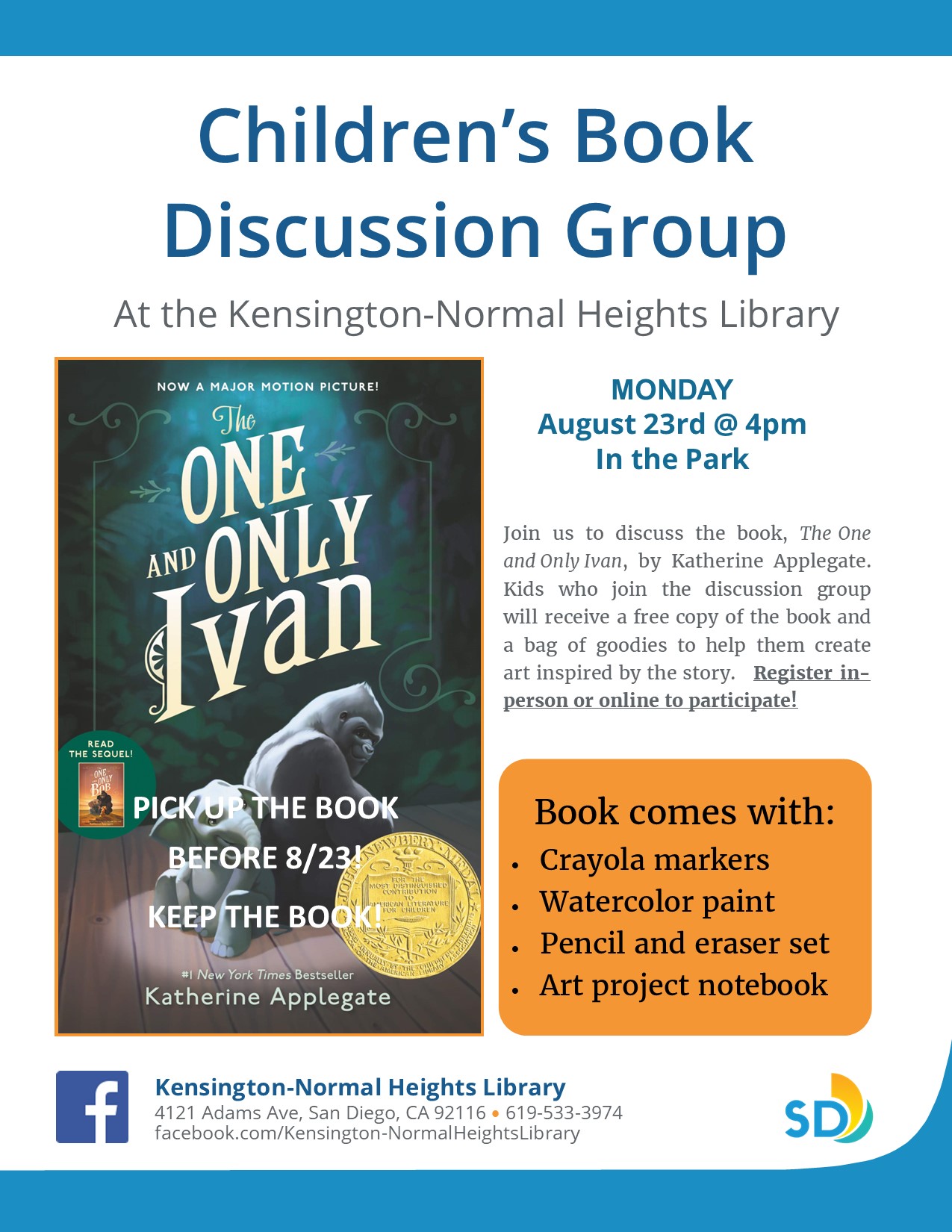 Children's Book Discussion Group in the Park