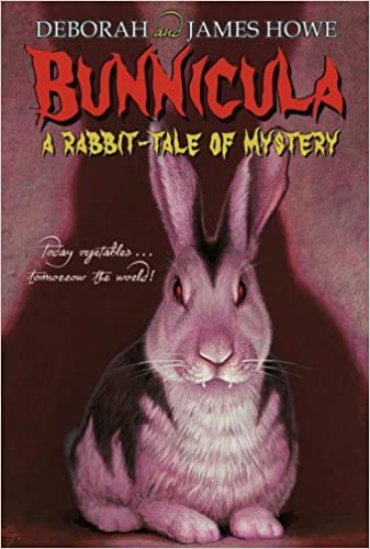 Book cover featuring illustration of a vampire rabbit