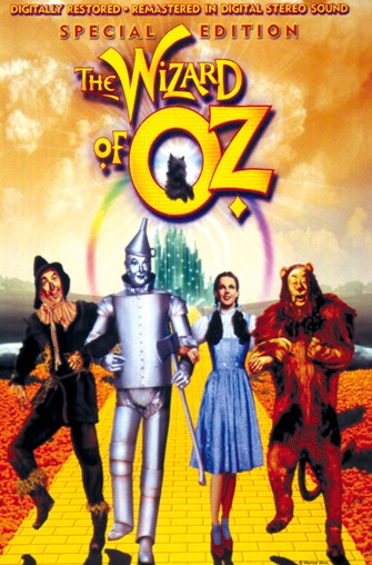 Poster for the 1939 film adaptation of "The Wizard of Oz"