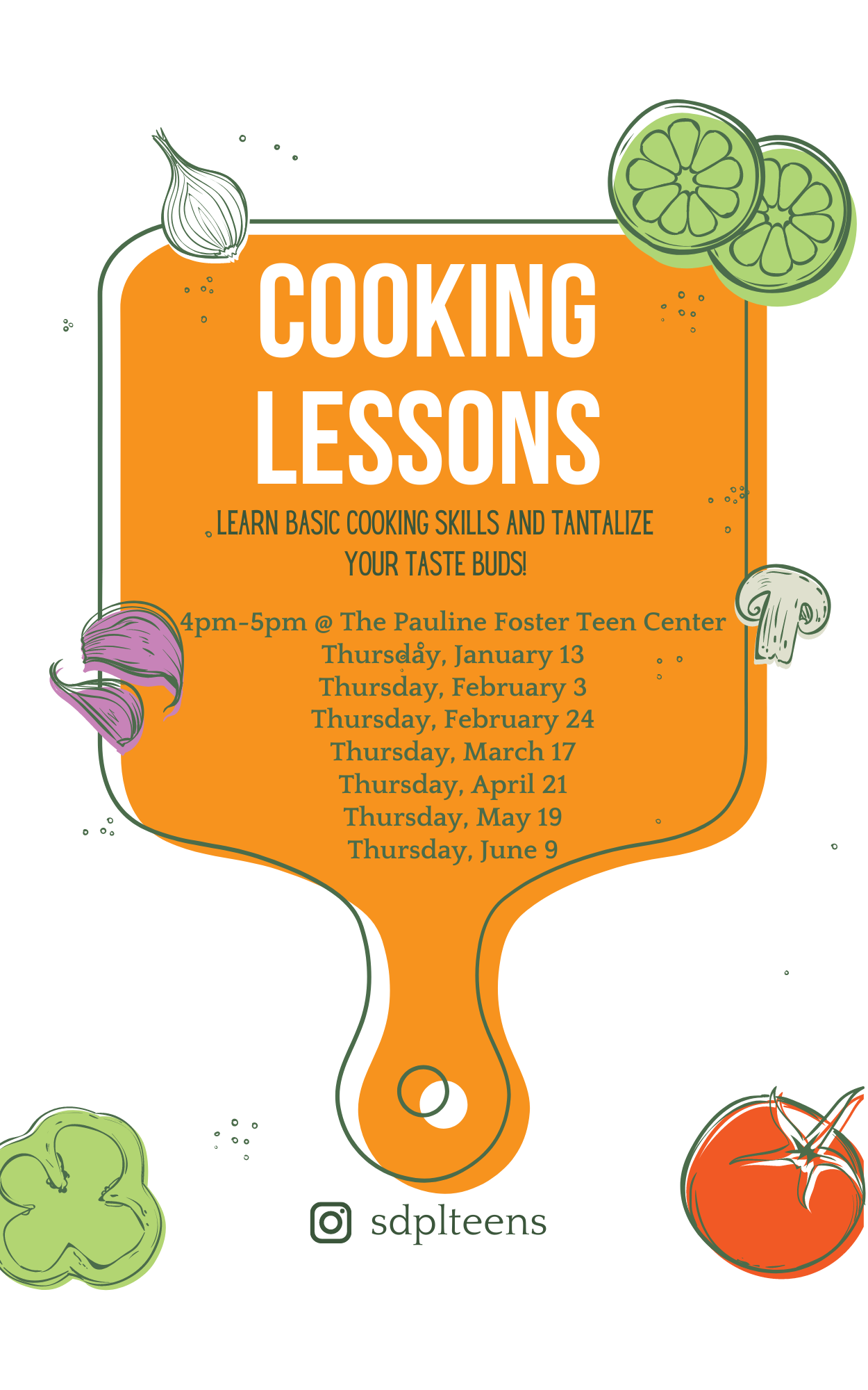 Cooking Lessons Flyer
