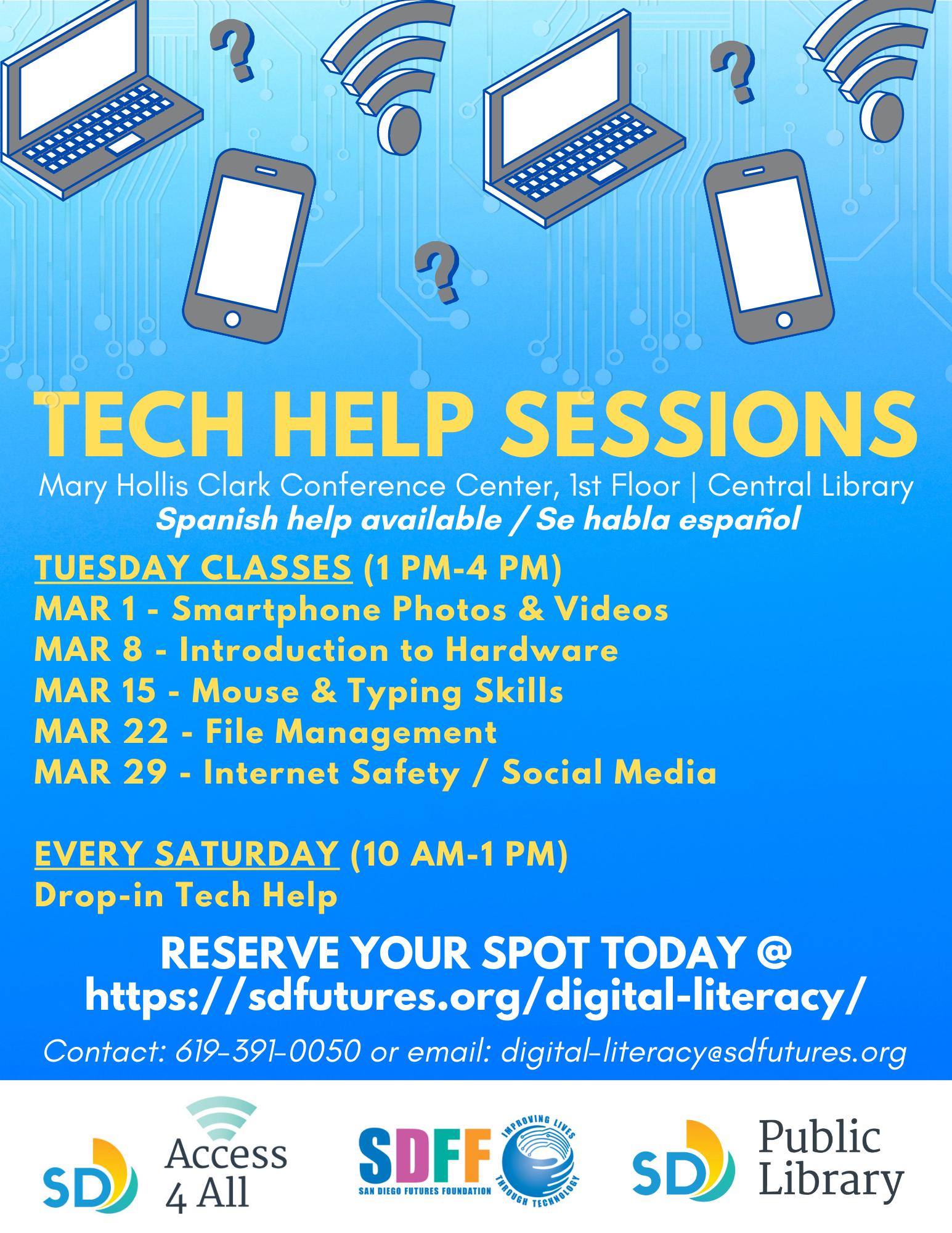 Tech Help Sessions March 2022