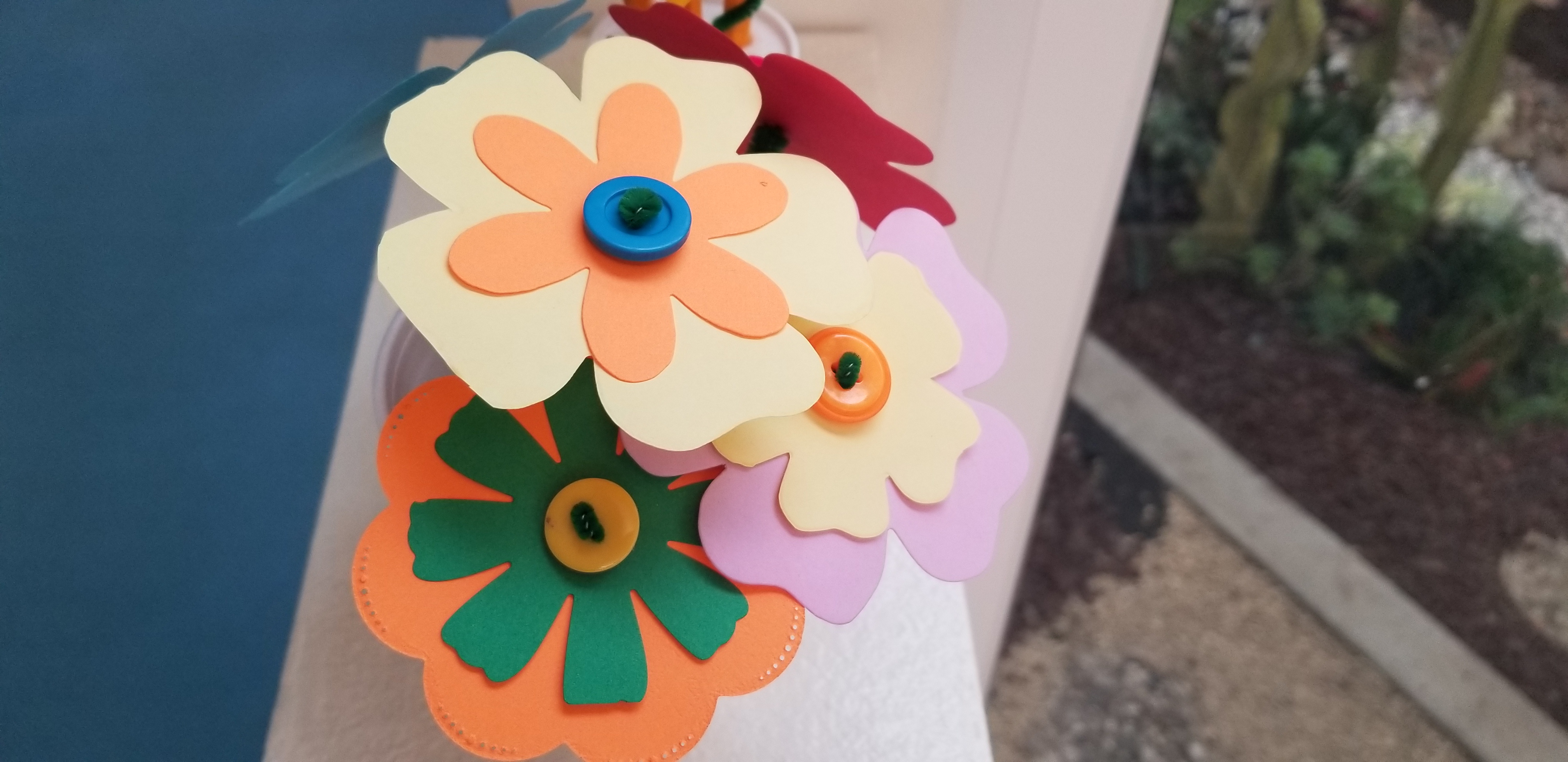 Handmade flowers in a variety of colors