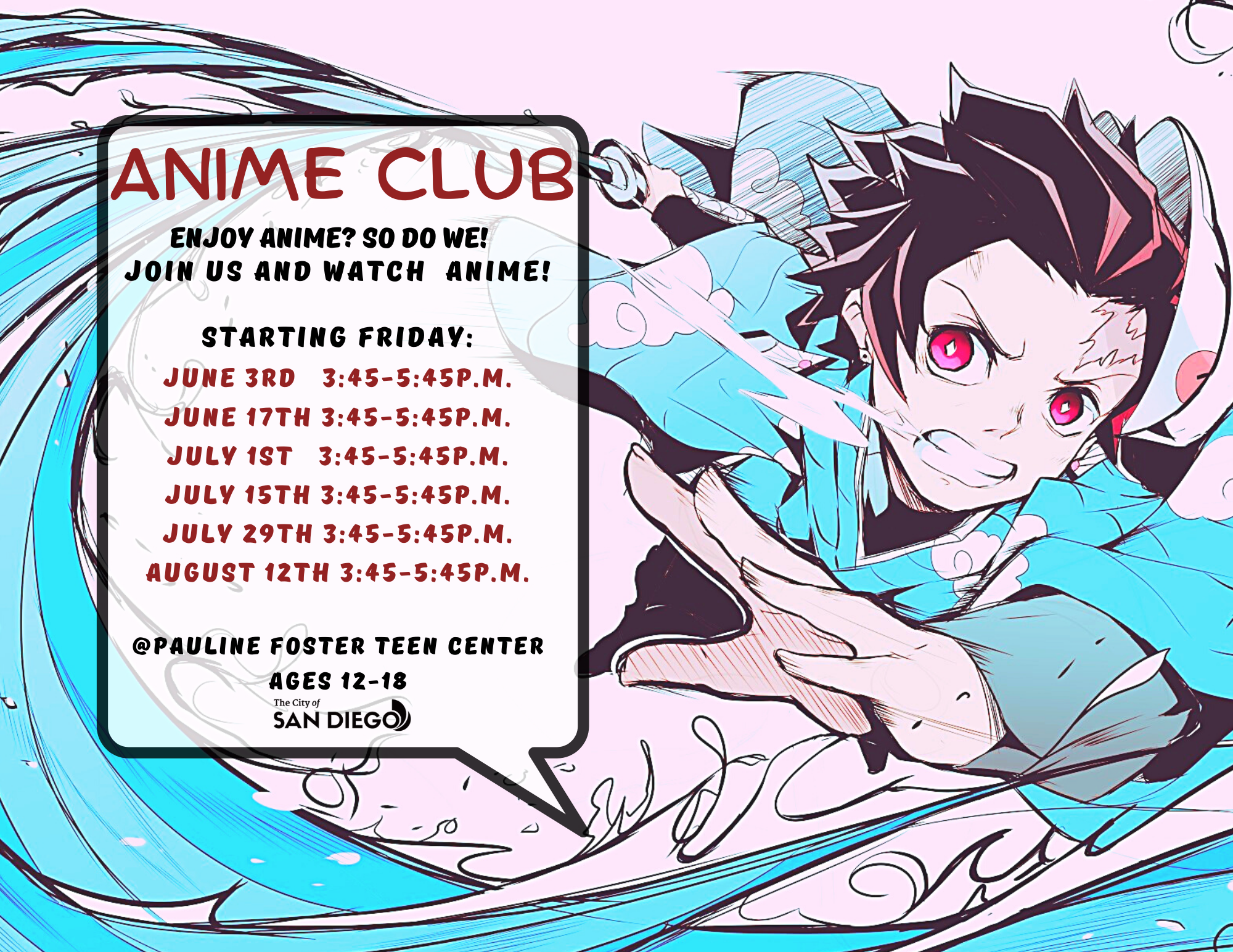 Anime Club  San Diego Public Library