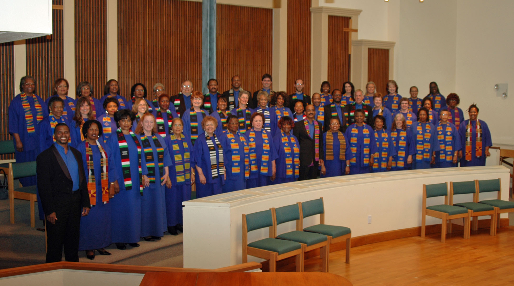 Members of the Martin Luther King Community Choir, with Director Ken Anderson