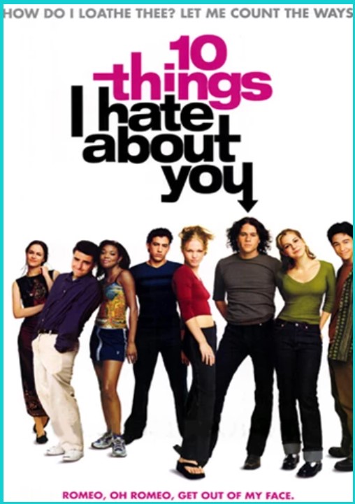 Poster for the 1999 film "10 Things I Hate About You"