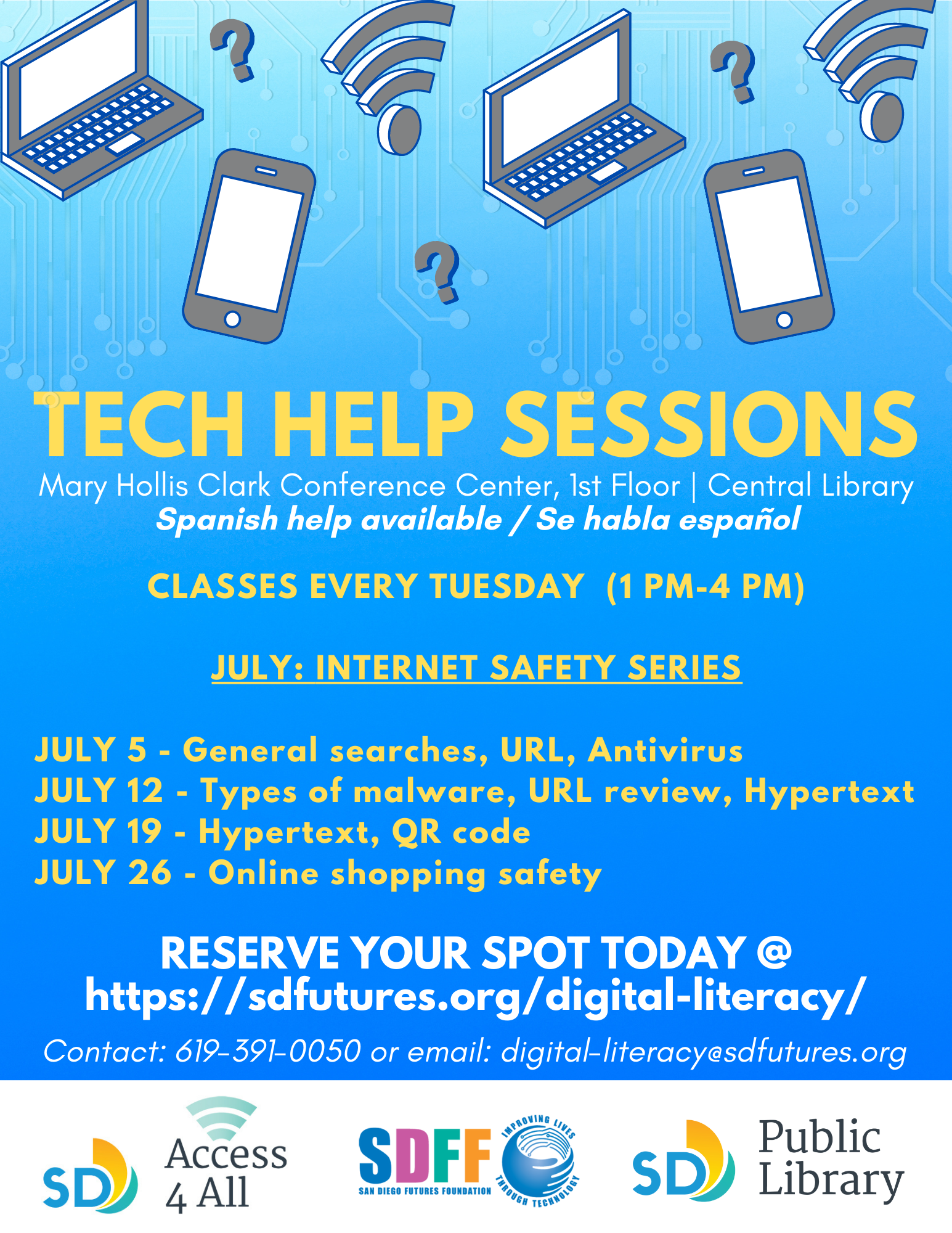 Tech Help Sessions July 2022