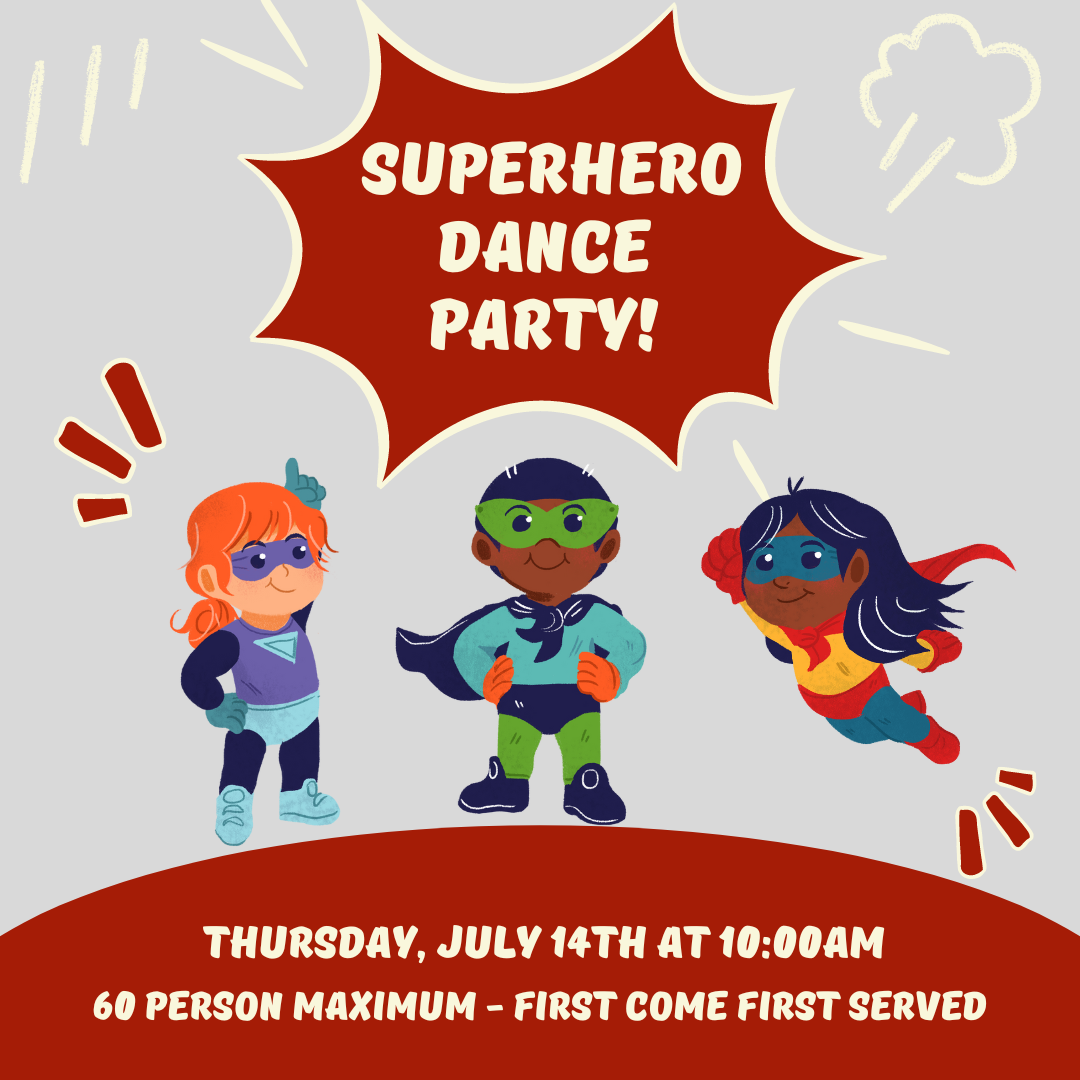 graphic for superhero dance