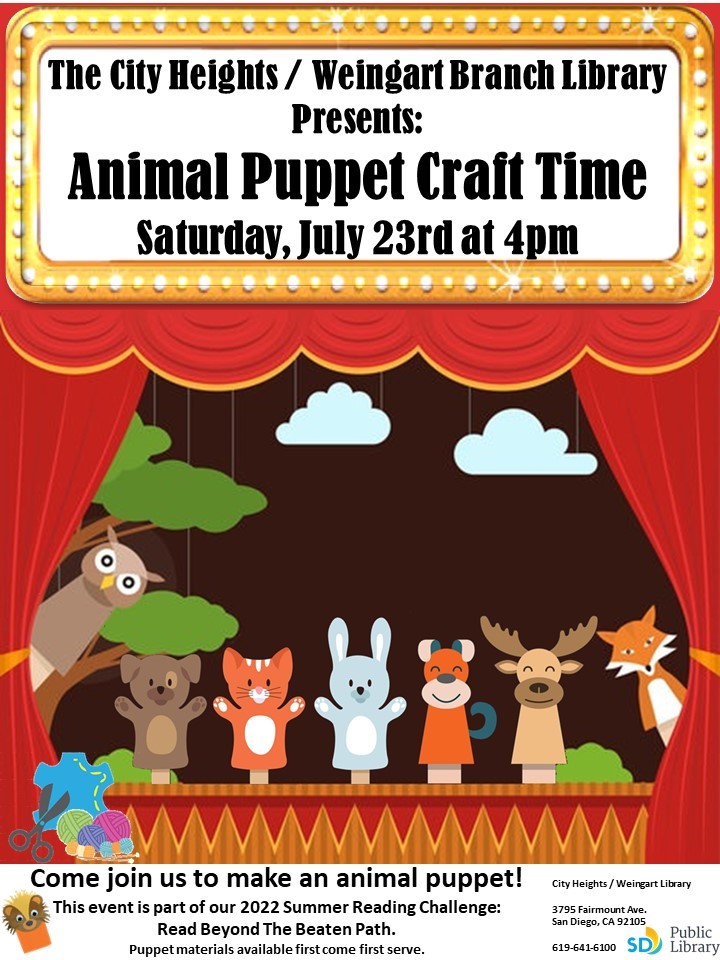 Animal Puppet Craft Time