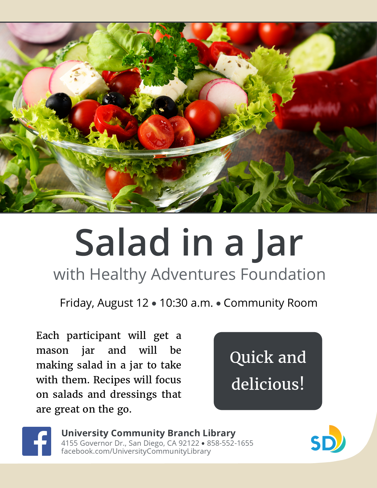 Salad in a Jar Flyer