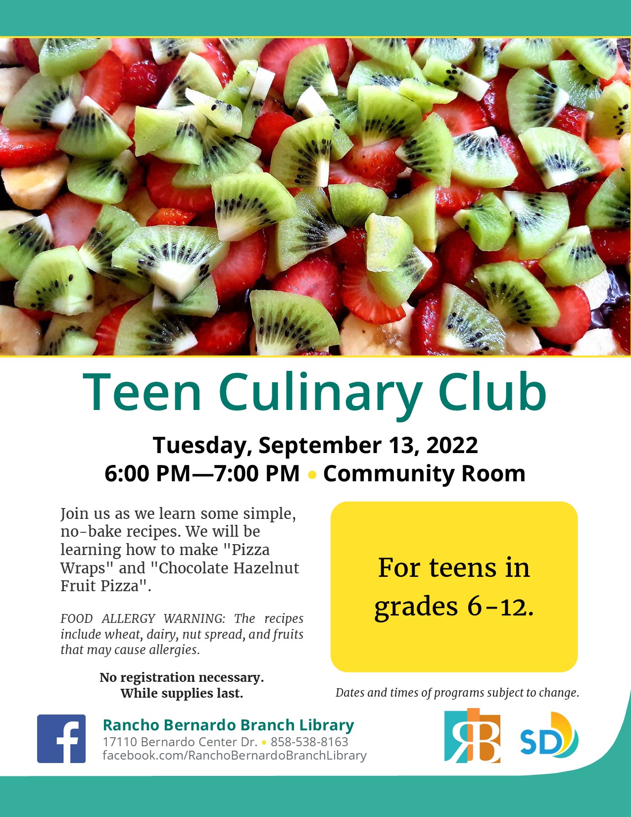 Teen Culinary Club