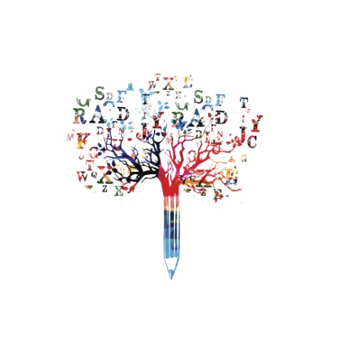 Colorful pencil tree