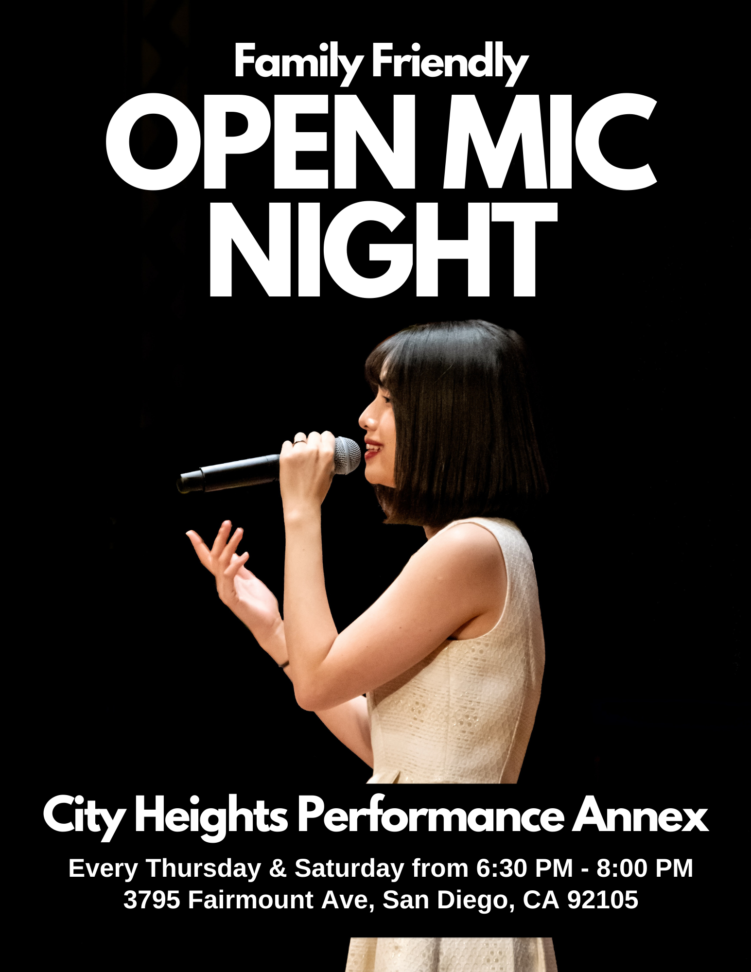 Open Mic Night flyer