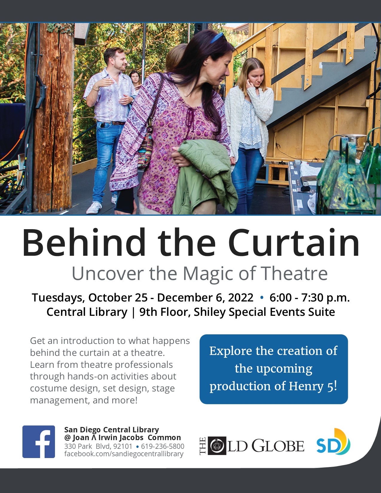 Flyer for Behind the Curtain program