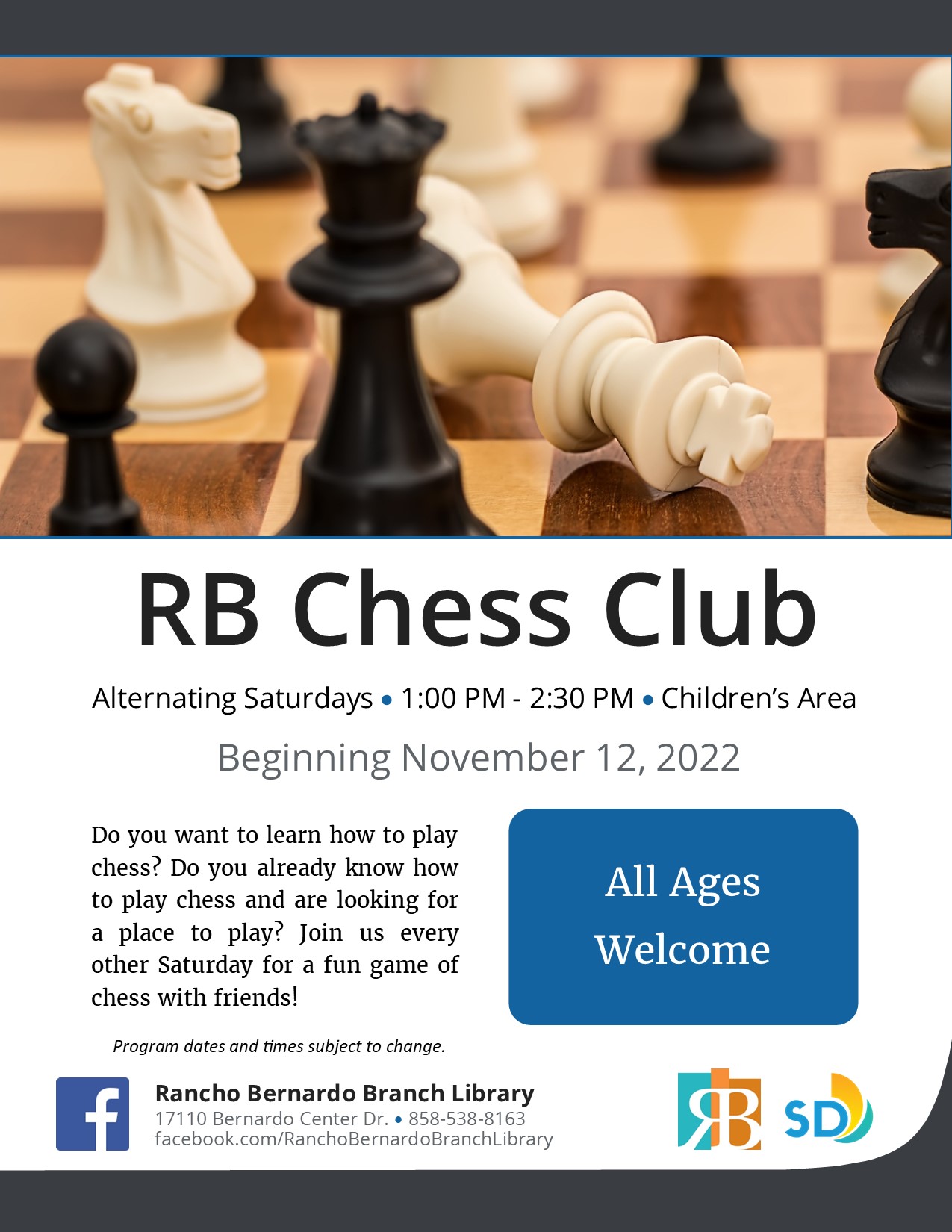 RB Chess Club | San Diego Public Library