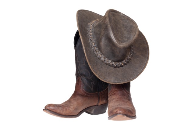 Cowboy hat and boots