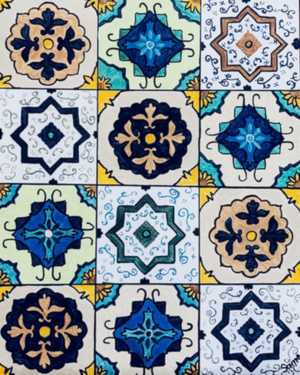 Colorful Spanish tiles