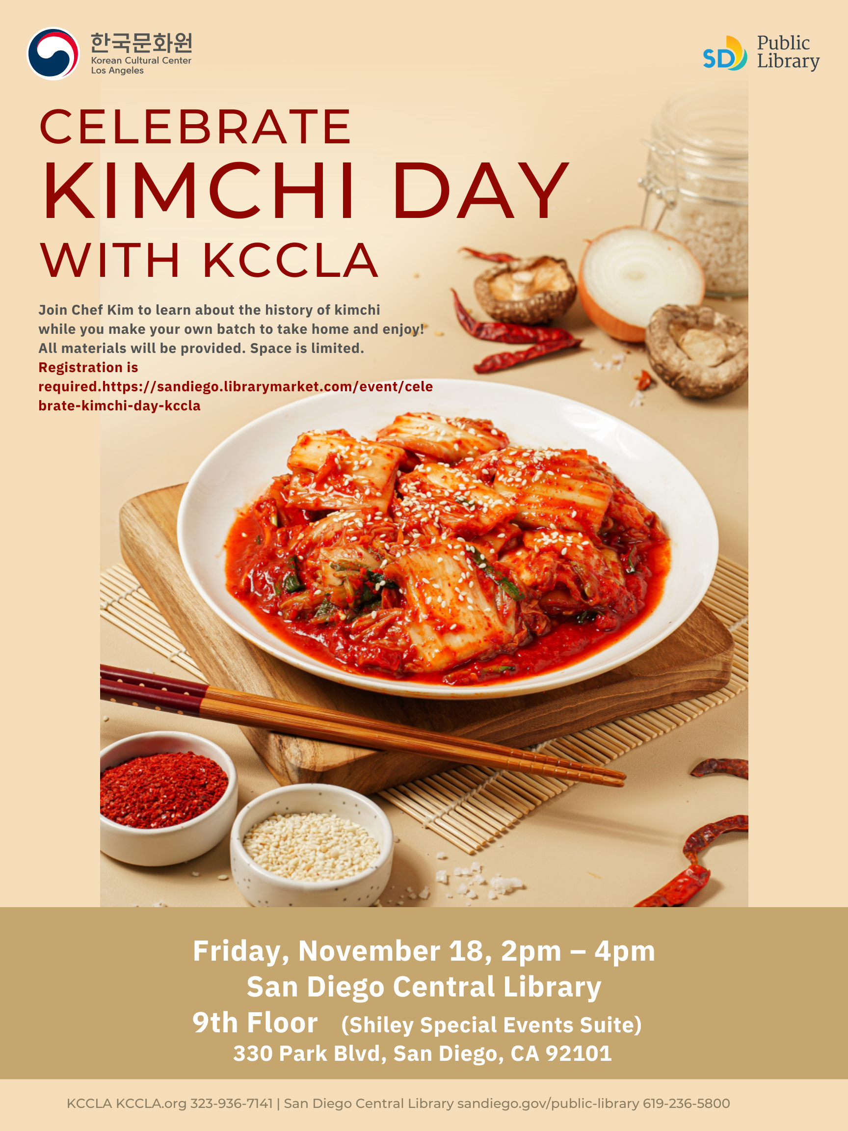 Celebrate KIMCHI DAY with KCCLA