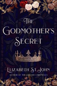 Cover of the book The Godmother's Secret, which includes a crwon and flowers