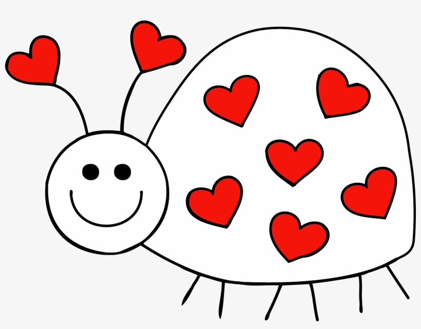 Ladybug with hearts