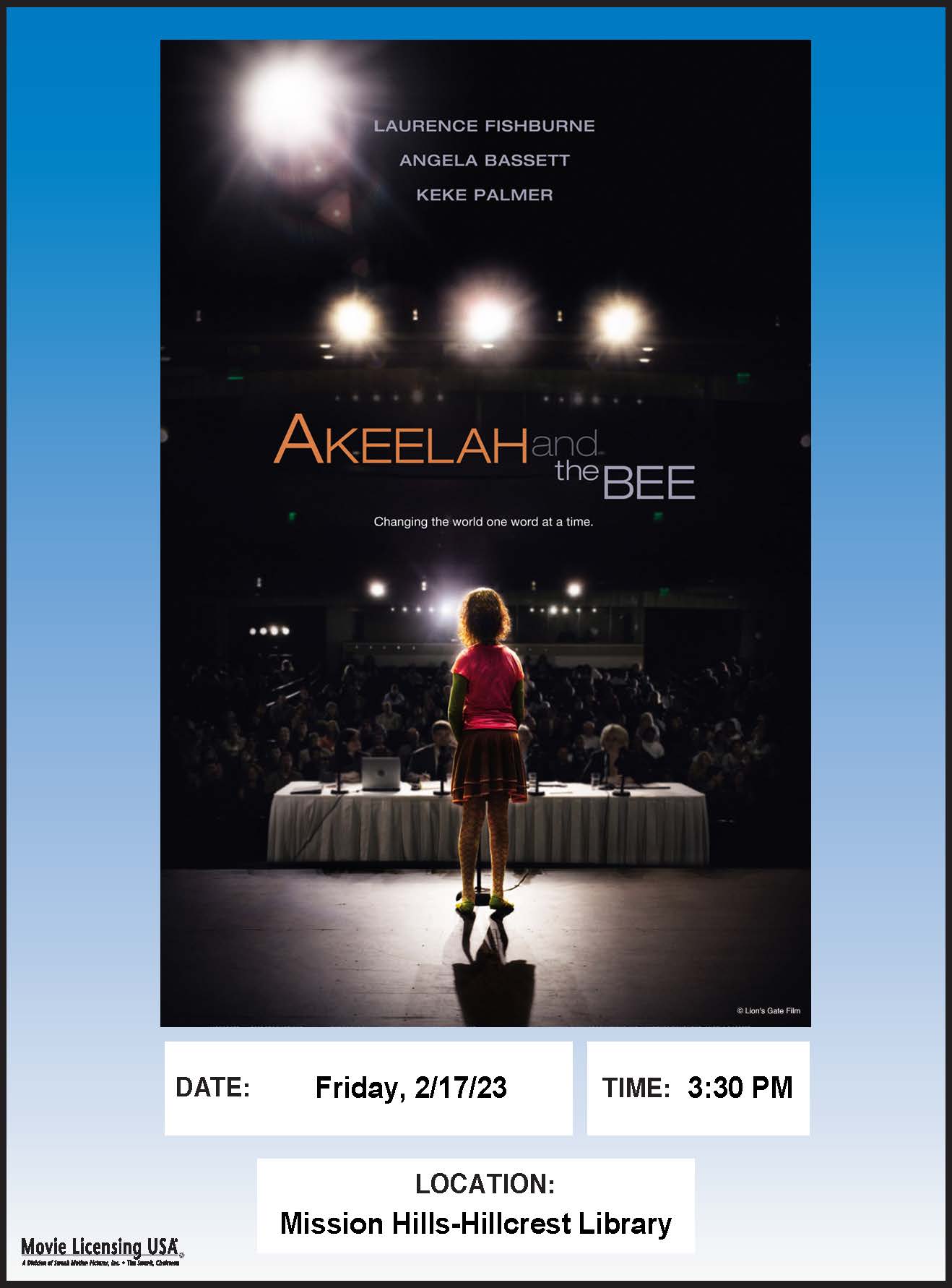 Movie poster for Akeelah and the Bee