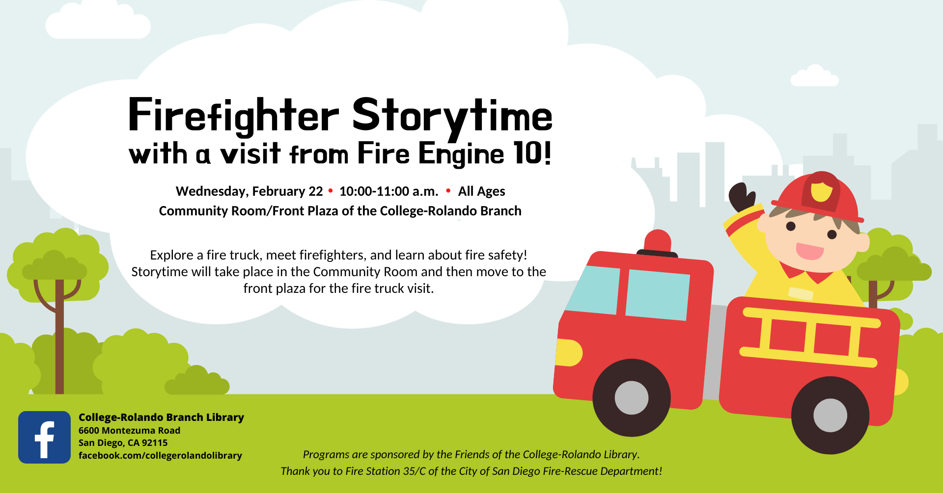 Fire engine visit